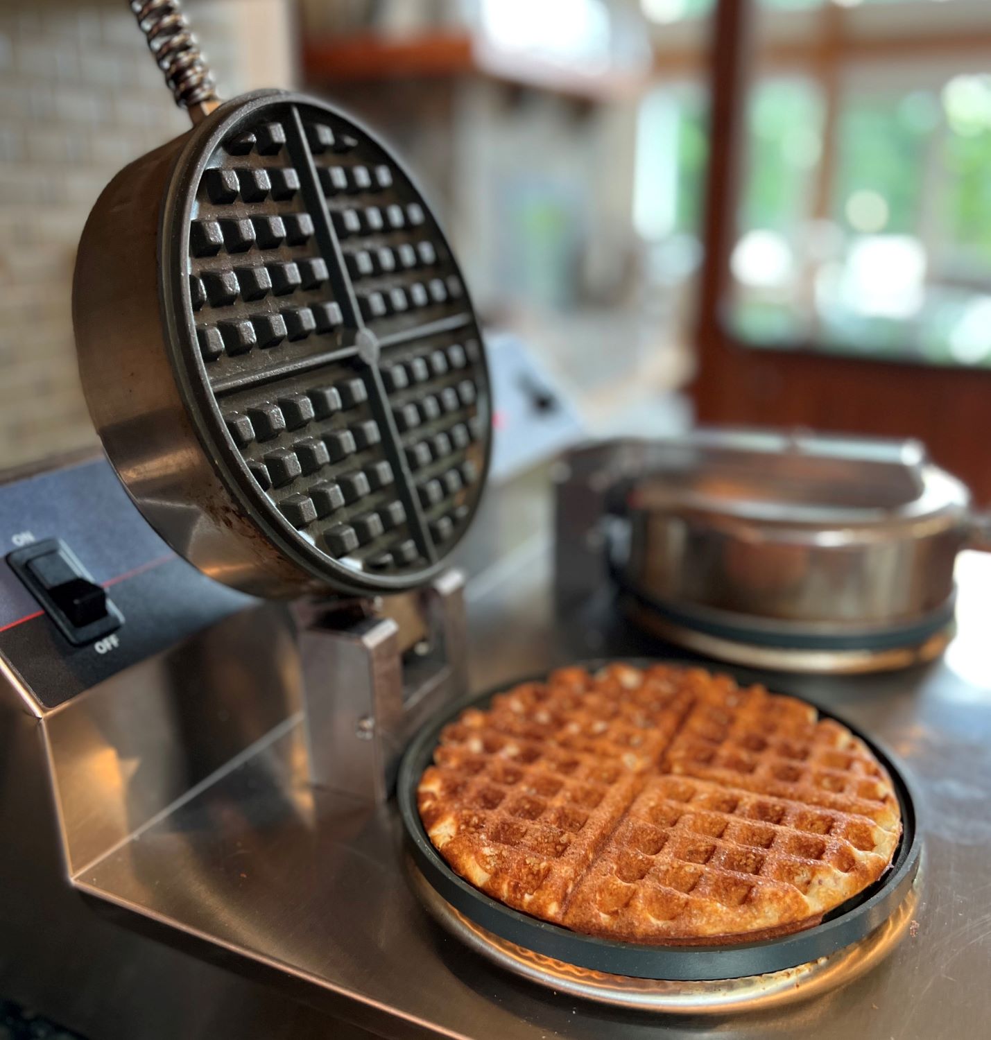 waffles breakfast homemade fresh family recipe healthy sweet savory brunch lunch dinner maple syrup